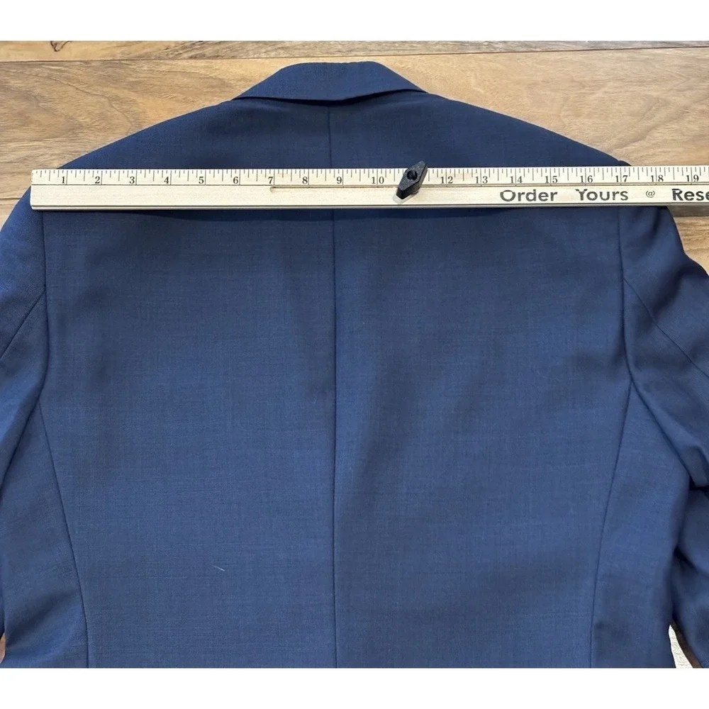 Ralph‎ Ralph Lauren Mens 38R Blue Glen Plaid Blazer  And Vest 100% Wool 2 Button